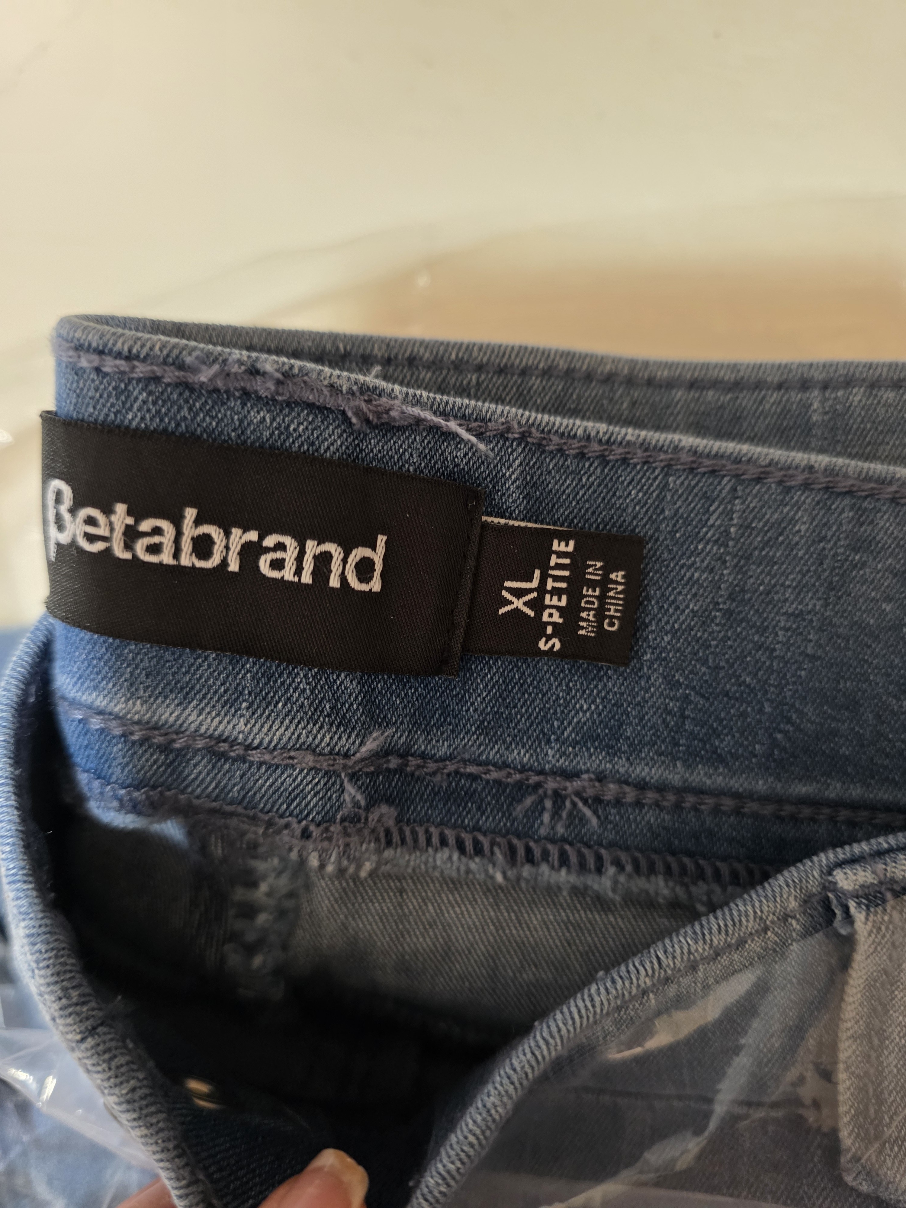 Betabrand Straight Leg Yoga Denim Jeans — image 3 of 5